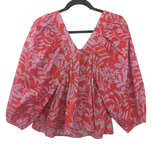 Voyageur by Mersea Ada Poplin Floral Print Top. NWT. Small - Picture 2 of 7